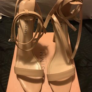 Beige Strappg Heels